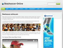 Tablet Screenshot of beachsoccer-online.com